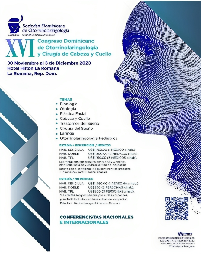 SDORL-CCC comienza este jueves el XVI Congreso de Otorrinolaringología Otorrinolaringólogos celebrarán su XVI Congreso en La Romana