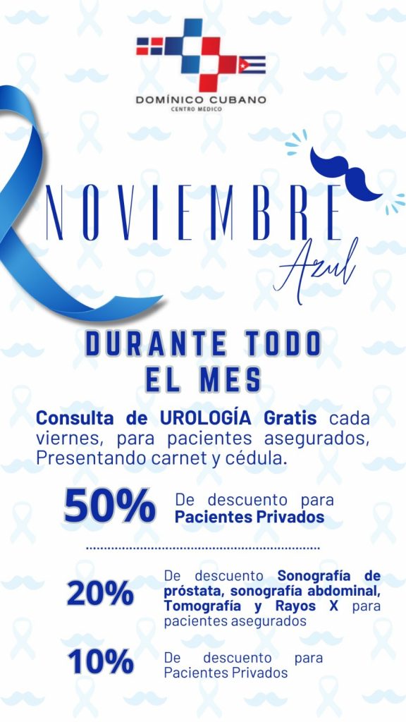 Centro Médico Dominico Cubano confirma beneficios especiales por el Mes de la Salud Masculina Centro Médico Dominico Cubano confirma beneficios especiales por el Mes de la Salud Masculina