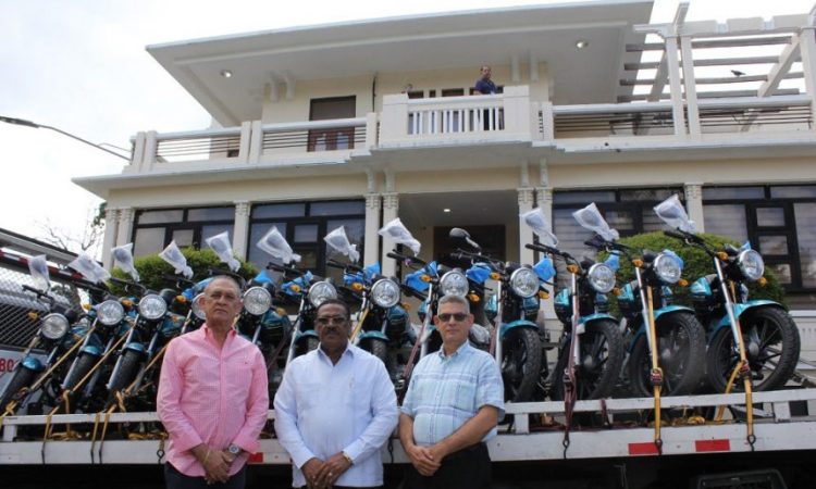 SRSM recibió flotilla de motocicletas para ser entregadas a los CPNA
