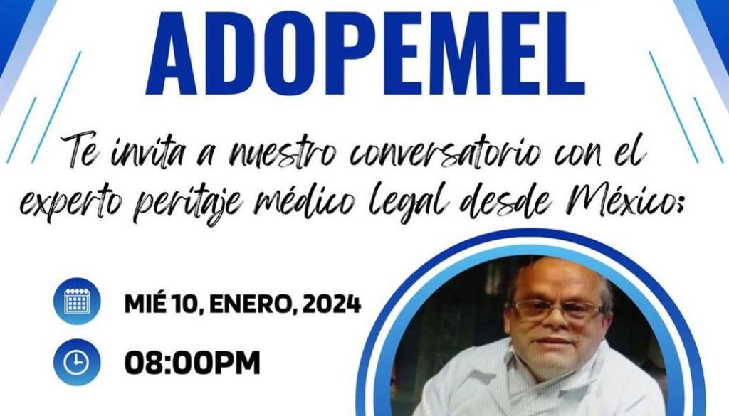 Asociación de Peritos Médicos Legales invita a conferencia este miércoles Asociación de Peritos Médicos Legales invita a conferencia virtual