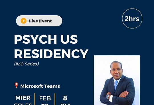 AMSA-INTEC invita este miércoles a la charla 'Psych us residency'