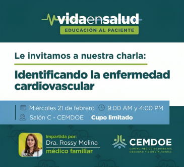 CEMDOE invita a la charla 'Identificando la enfermedad cardiovascular'