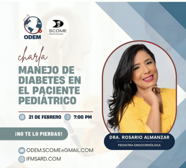 ODEM disertará este miércoles sobre manejo de diabetes en el paciente pediátrico