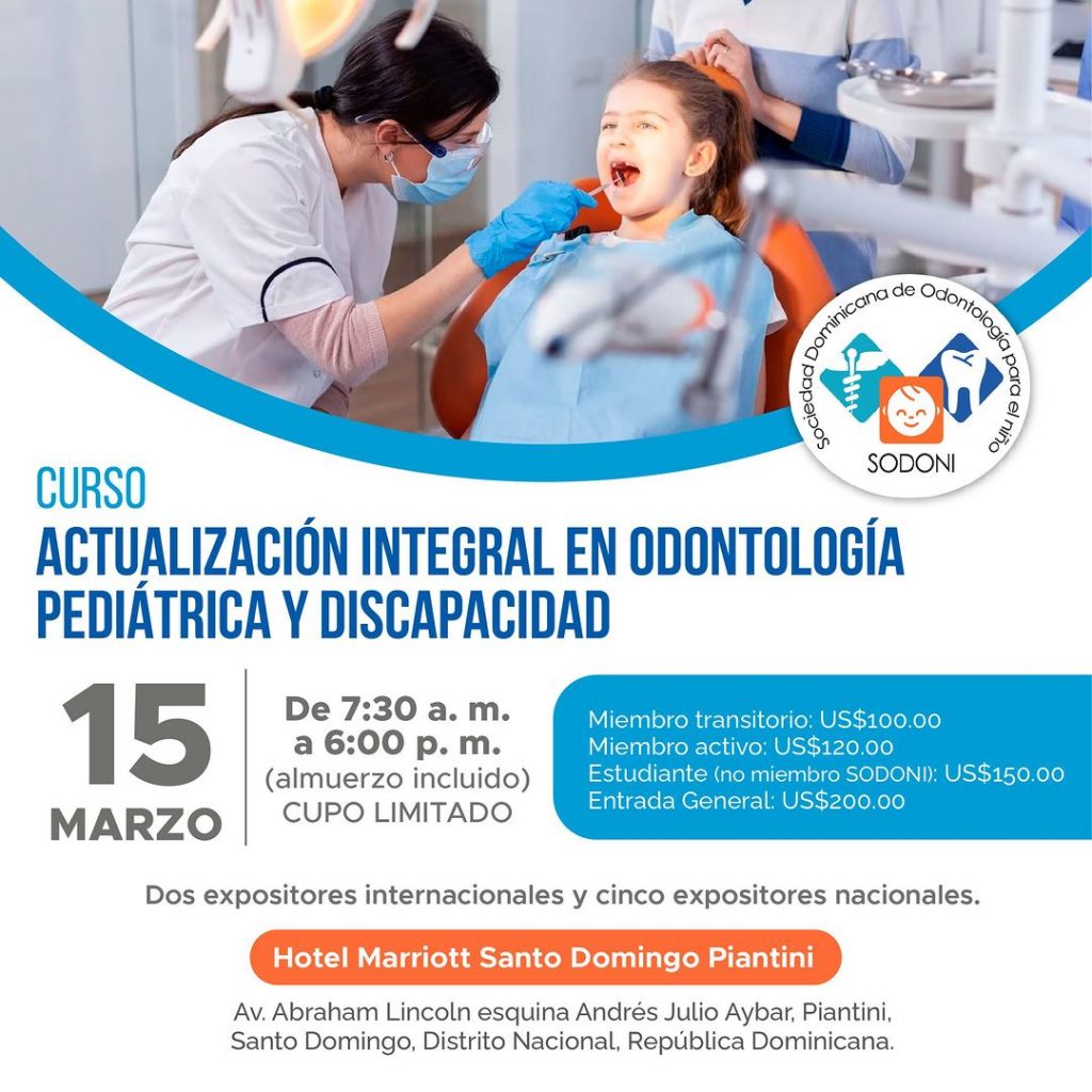 Abren inscripciones para curso de actualización en odontología pediátrica y discapacidad Abren inscripciones para curso de actualización en odontología pediátrica y discapacidad