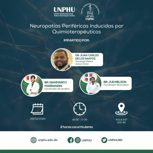 JAEMED-UNPHU disertará este jueves sobre neuropatías periféricas