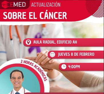 CEMED-INTEC invita a charla sobre la actualidad del cáncer este jueves