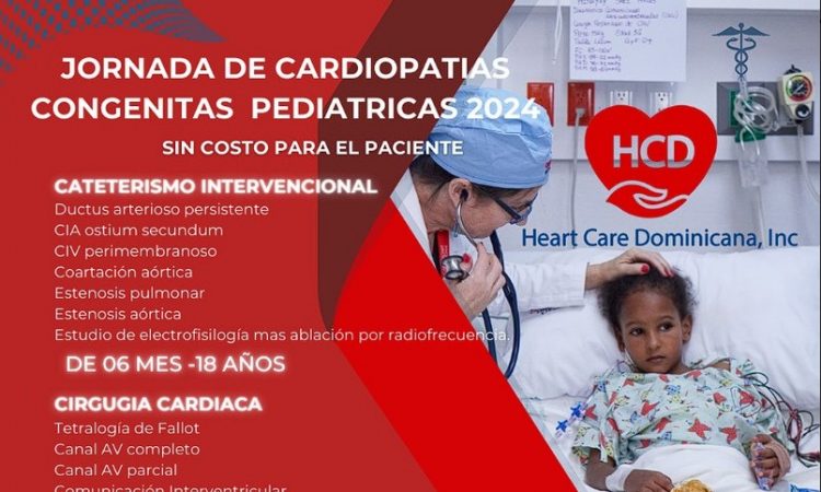 Fundación Heart Care Dominicana abre inscripciones para su Jornada de Cardiopatías Congénitas Pediátricas