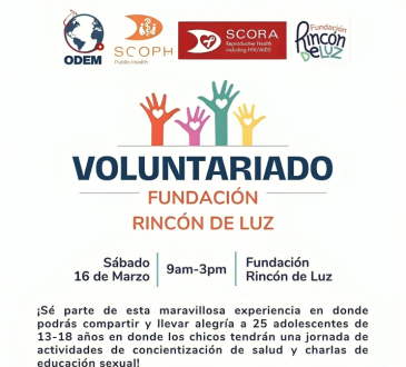 ODEM invita a apoyar voluntariado Fundación Rincón de Luz