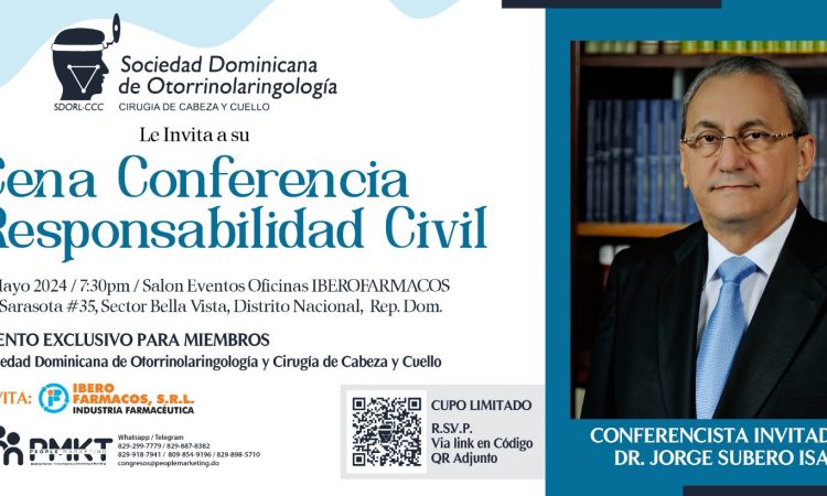 SDORL-CCC invita a su membresía a la cena conferencia 'Responsabilidad Civil'