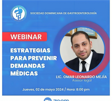 SODOGASTRO invita a webinar sobre estrategias para prevenir demandas médicas
