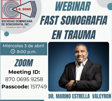 Realizarán Webinar Fast Sonografía en Trauma