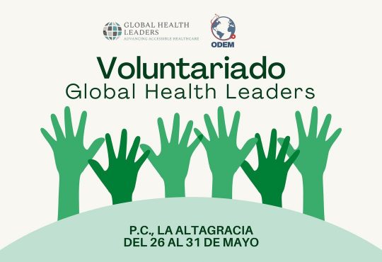 ODEM invita a participar en su voluntariado Global Health Leaders