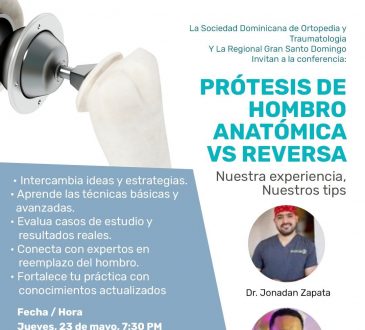 Sociedad Dominicana de Ortopedia invita a sus próximos eventos científicos