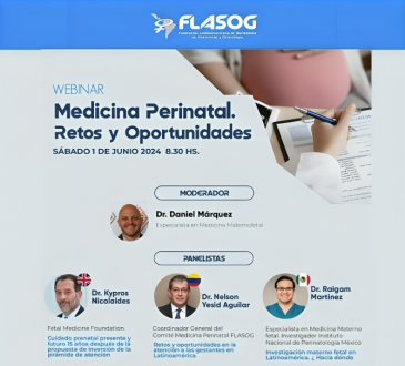 FLASOG invita a su webinar 'Medicina Perinatal: Retos y oportunidades'