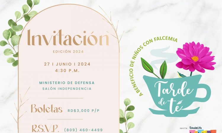 Fundación Los Arturitos invita a Tarde de Té por los niños con falcemia