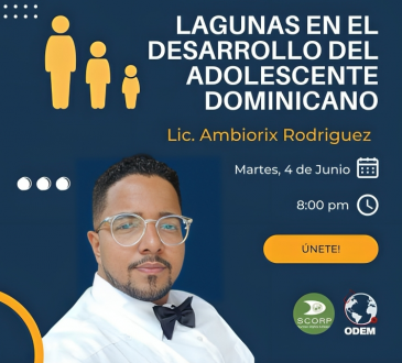 ODEM invita este martes a la charla 'Lagunas en el Desarrollo del Adolescente Dominicano'