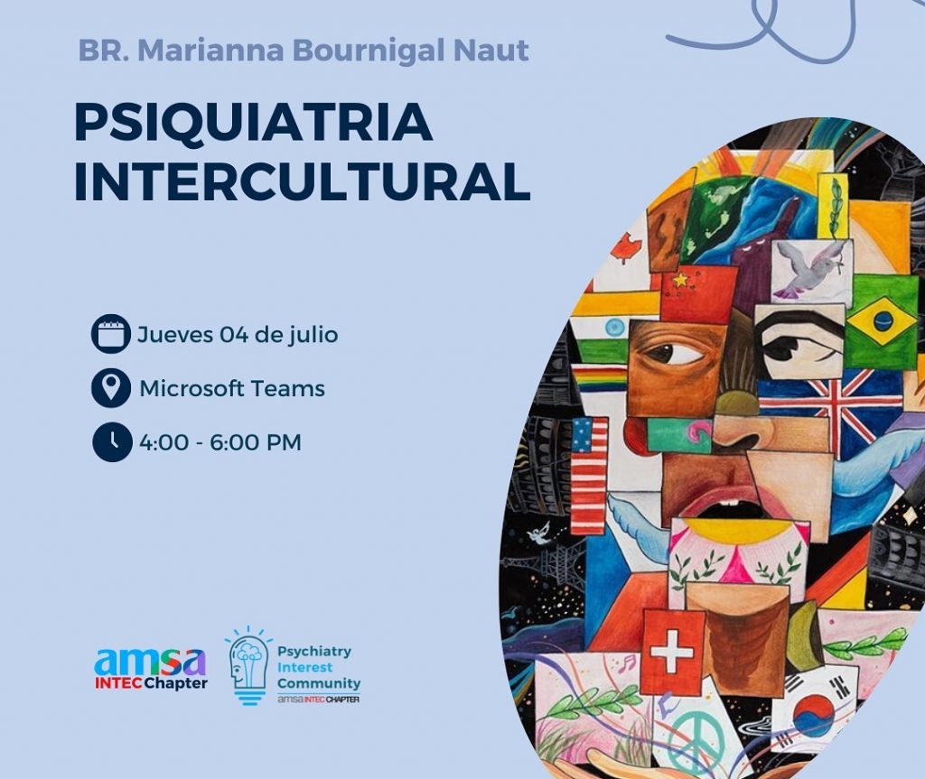 AMSA-INTEC invita este jueves a la charla 'Psiquiatría intercultural' AMSA-INTEC invita este jueves a la charla 'Psiquiatría intercultural'