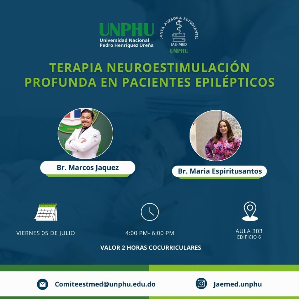 JAEMED-UNPHU disertará sobre la terapia de neuroestimulación profunda JAEMED-UNPHU disertará sobre la terapia de neuroestimulación profunda