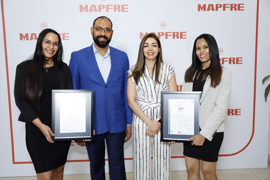 MAPFRE BHD Seguros reafirma liderazgo en RD con recertificación de AENOR