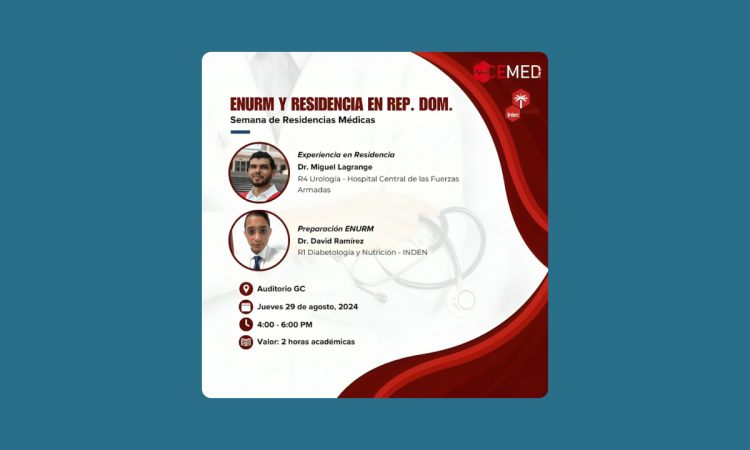 Semana de Residencias Médicas en INTEC: Charla educativa con expertos para futuros residentes