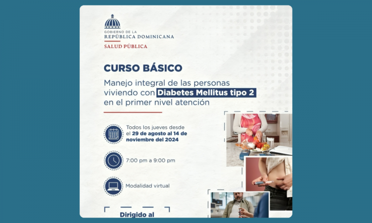 Ministerio de Salud Pública lanza curso básico sobre manejo integral de la Diabetes Mellitus Tipo 2