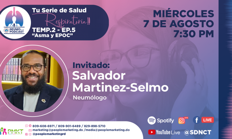 SDNCT conversará sobre asma y EPOC en el próximo episodio de su NeumoPodcast