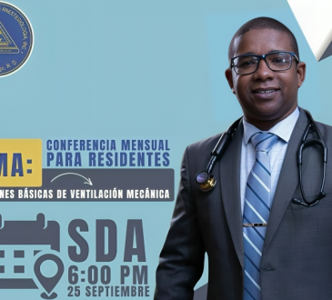 Conferencia sobre ventilación mecánica para residentes será impartida por el Dr. Eddy Sulis en la SDA
