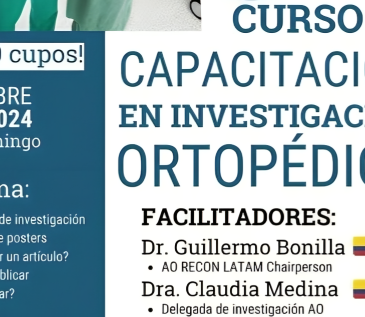 SDOT convoca a Curso de Capacitación en Investigación Ortopédica con expertos internacionales