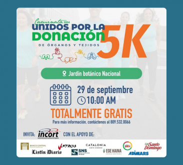 Caminata Unidos por la Donación de Órganos y Tejidos 2024, evento solidario en el Jardín Botánico Nacional