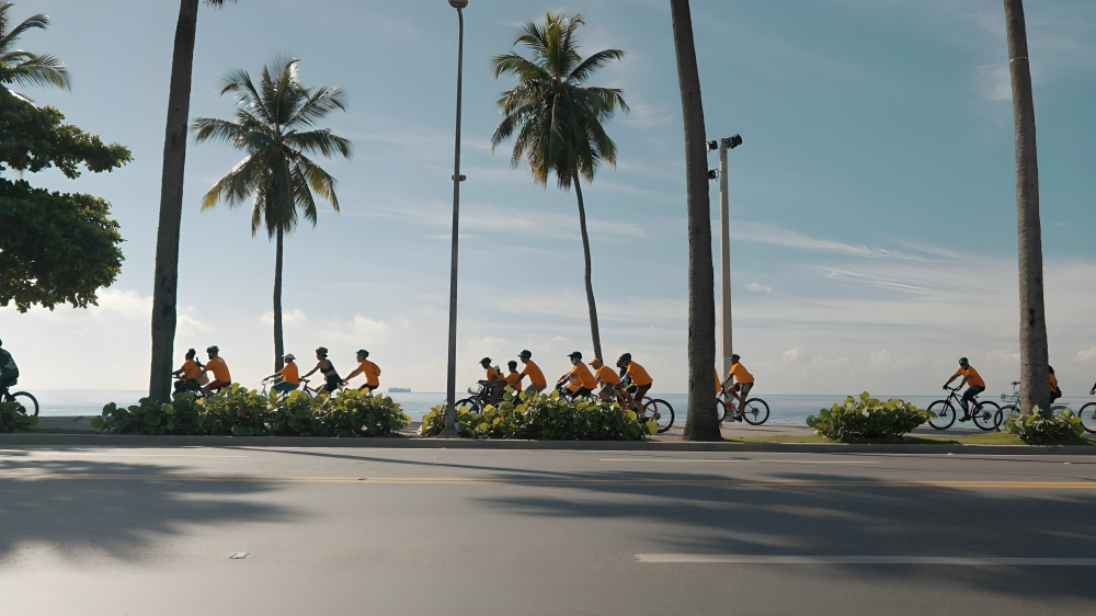 Segunda edición de la Bicicletada Naranja fomenta el uso de la bicicleta en Santo Domingo