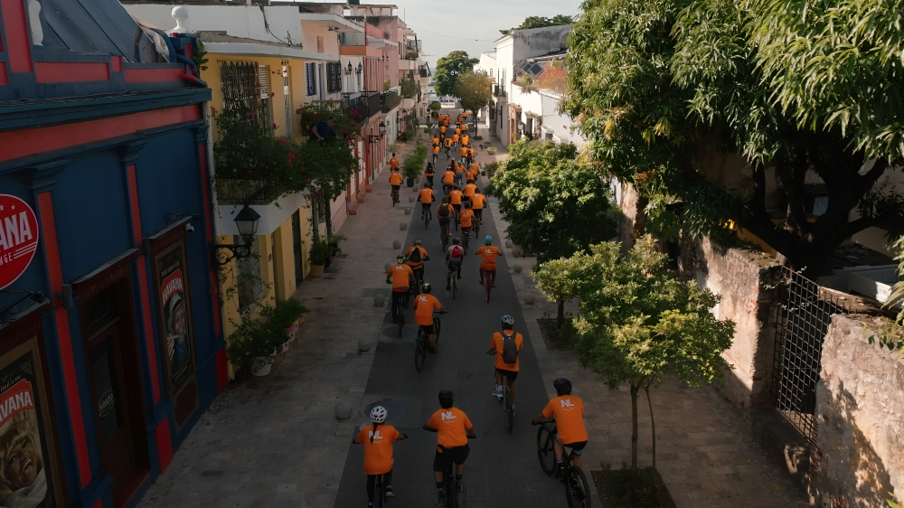 Segunda edición de la Bicicletada Naranja fomenta el uso de la bicicleta en Santo Domingo