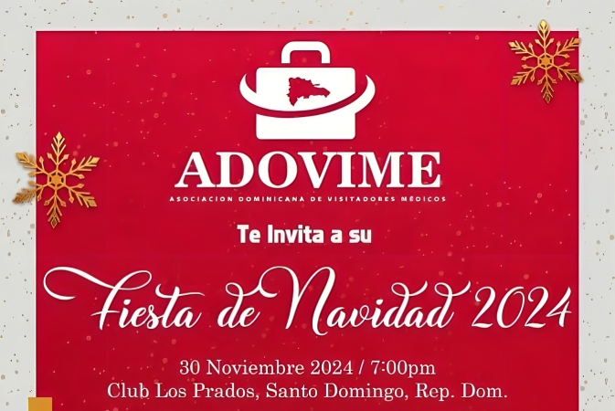 ADOVIME celebrará su Fiesta de Navidad 2024 el 30 de noviembre en Santo Domingo