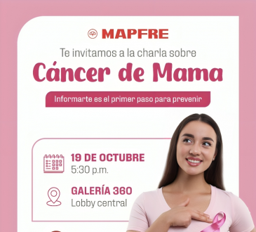 MAPFRE RD ofrece charla sobre prevención del cáncer de mama en Galería 360
