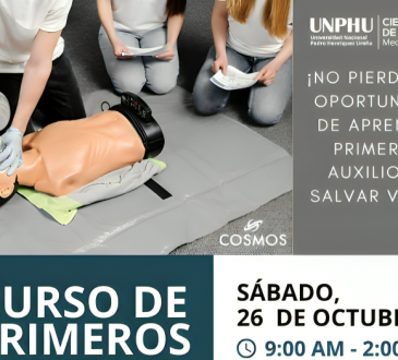 JAEMED-UNPHU invita a curso de Primeros Auxilios abierto a todo público