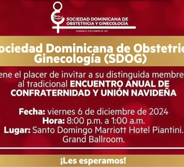 Sociedad Dominicana de Obstetricia y Ginecología anuncia encuentro anual de confraternidad navideña