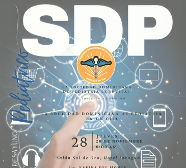 La Sociedad Dominicana de Pediatría invita a su desayuno mensual con enfoque en digitalización y marketing en salud