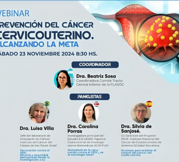 FLASOG invita al webinar sobre la prevención del cáncer cervicouterino el 23 de noviembre