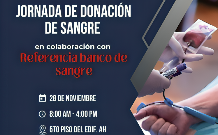 EMIG-INTEC y Referencia Banco de Sangre organizan jornada de donación de sangre este 28 de noviembre