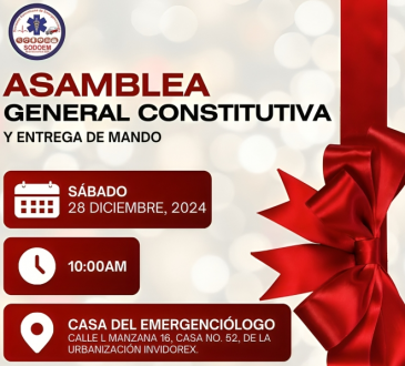 SODOEM realizará Asamblea General Constitutiva y entrega de mando en su nueva sede