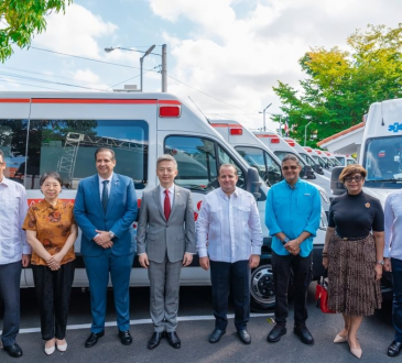 República Dominicana recibe 120 nuevas ambulancias donadas por China para fortalecer atenciones extrahospitalarias