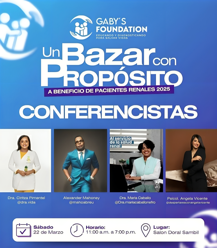 La Fundación Gaby anuncia la tercera edición del Bazar con Propósito en beneficio de pacientes renales