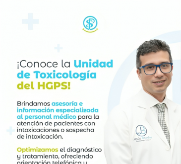 HGPS fortalece atención médica con su Unidad de Toxicología especializada