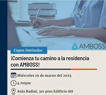 AMSA-INTEC y AMBOSS realizarán taller exclusivo de preparación para residencias médicas