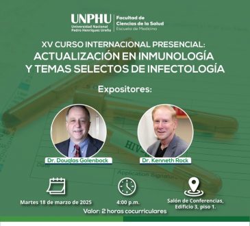 UNPHU fortalece la educación médica con Curso Internacional de Inmunología e Infectología