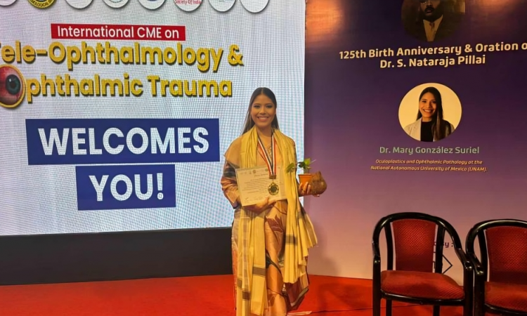 Dra. Mary Lady González Suriel recibe Medalla de Oro Doctor Nataraja Pillai y marca un hito para la oftalmología dominicana