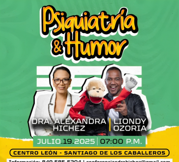 Dra. Alexandra Hichez y Liondy Ozoria repiten ‘Psiquiatría & Humor’ este 19 de julio en Santiago