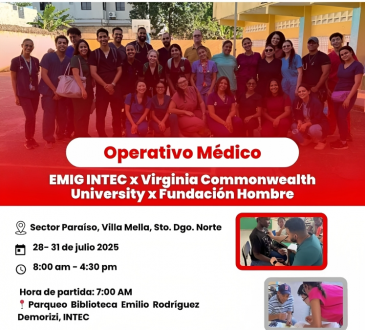 EMIG-INTEC invita a participar en Operativo Médico en Villa Mella