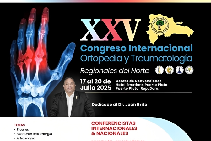 Especialistas de ortopedia se reunirán en Puerto Plata para el XXV Congreso de la SDOT Especialistas de ortopedia se reunirán en Puerto Plata para el XXV Congreso de la SDOT
