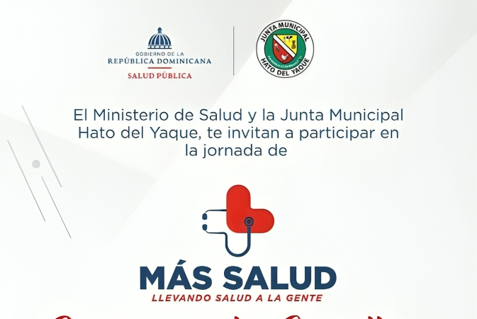 Ministerio de Salud Pública realizará jornada médica gratuita en Hato del Yaque, Santiago Ministerio de Salud Pública realizará jornada médica gratuita en Hato del Yaque, Santiago
