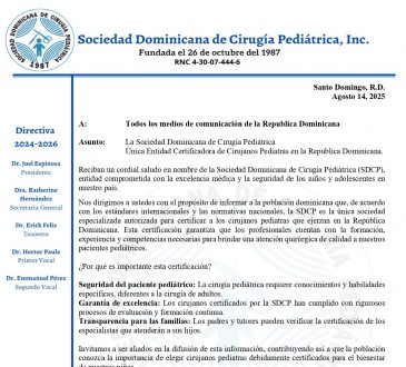 Sociedad de Cirugía Pediátrica reafirma su rol como única entidad certificadora de especialistas en el país